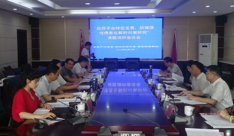 北冰院長參與“政府平臺轉(zhuǎn)型發(fā)展，助推隱性債務(wù)化解的對策研究”課題調(diào)研座談會